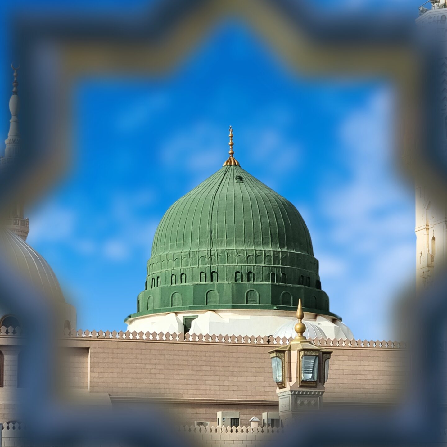 Masjid Al-Nabawi in Madinah, Saudi Arabia.